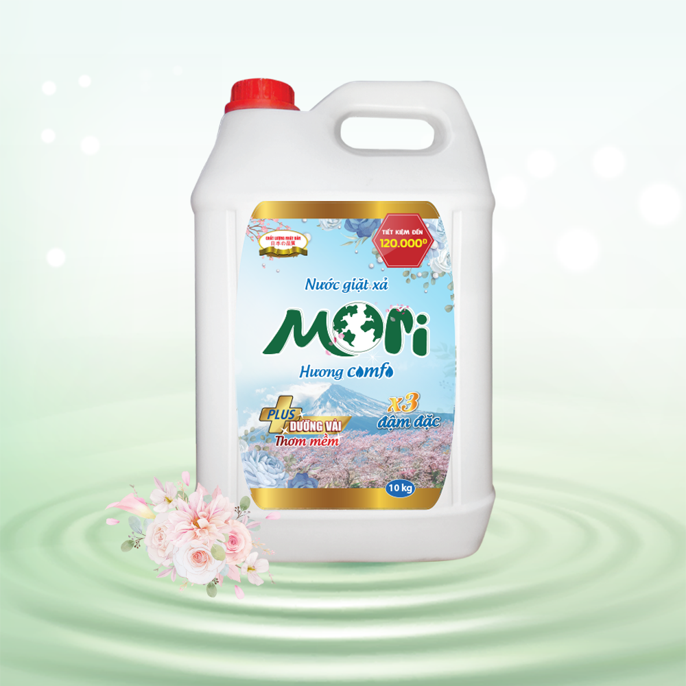 Nước giặt Mori hương Comfo can lớn