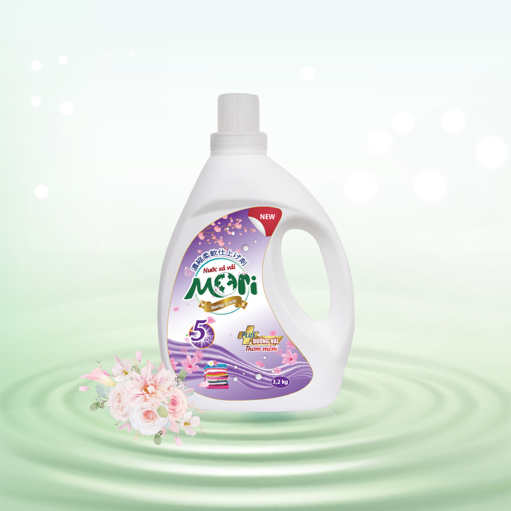 Nước xả vải Mori hương Lovely can 3KG