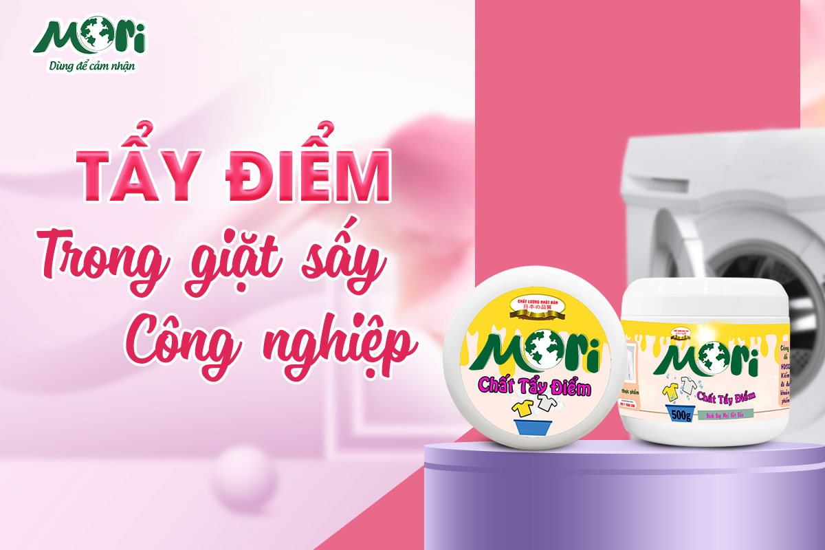 TẨY ĐIỂM TRONG GIẶT SẤY CÔNG NGHIỆP