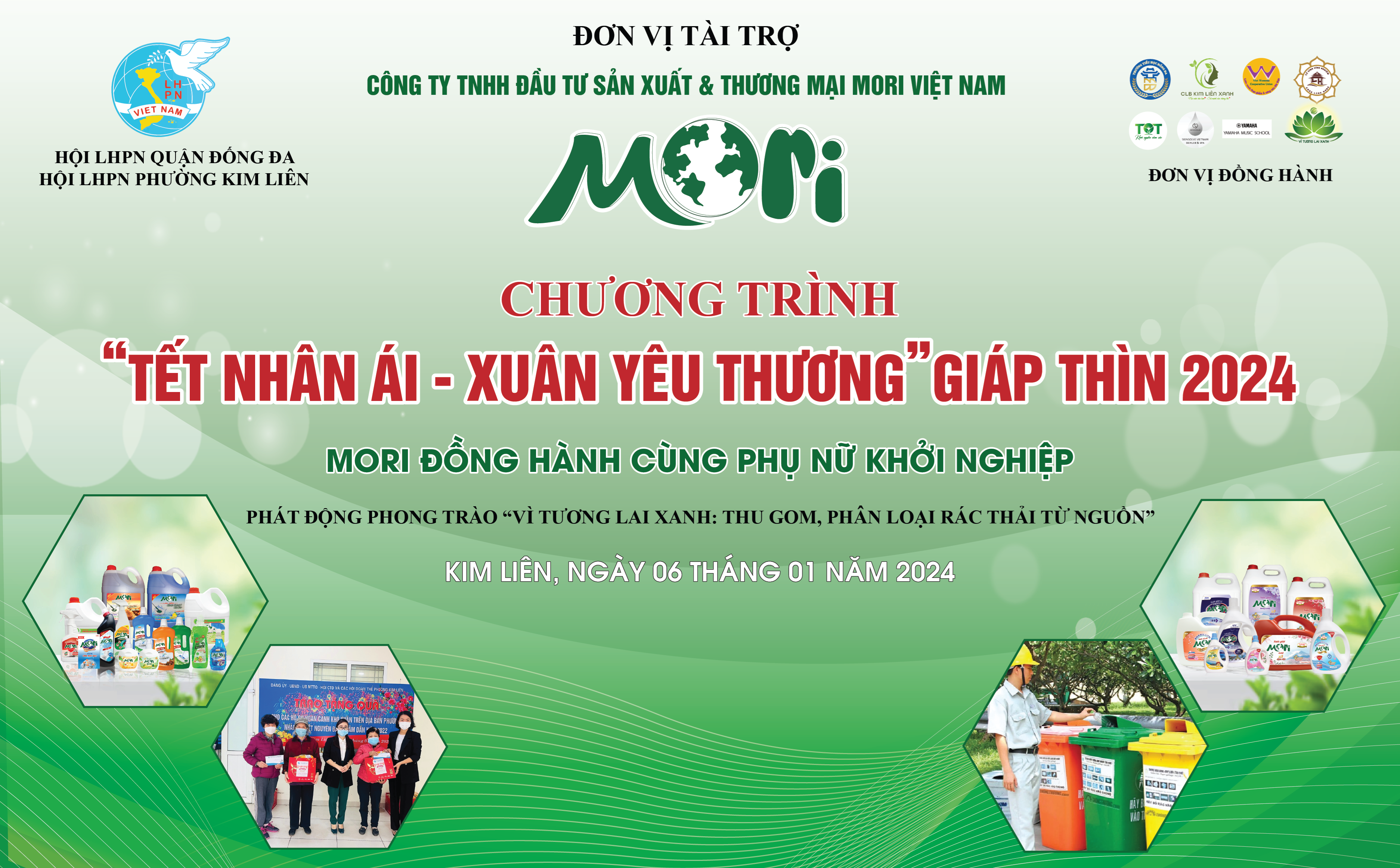 “TẾT NHÂN ÁI – XUÂN YÊU THƯƠNG” GIÁP THÌN 2024, MORI ĐỒNG HÀNH CÙNG PHỤ NỮ KHỞI NGHIỆP