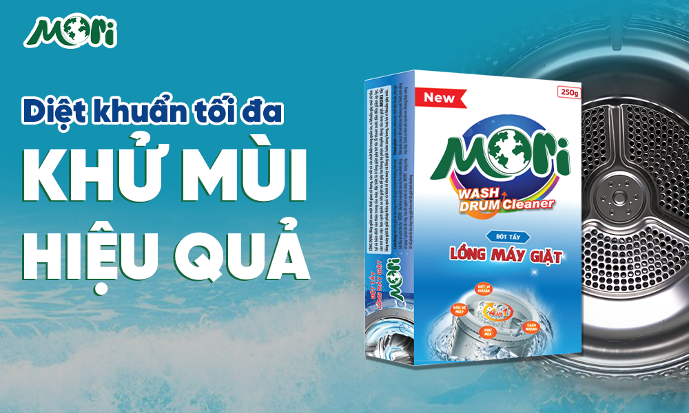 Cách vệ sinh lồng máy giặt bằng bột tẩy sao cho hiệu quả nhất