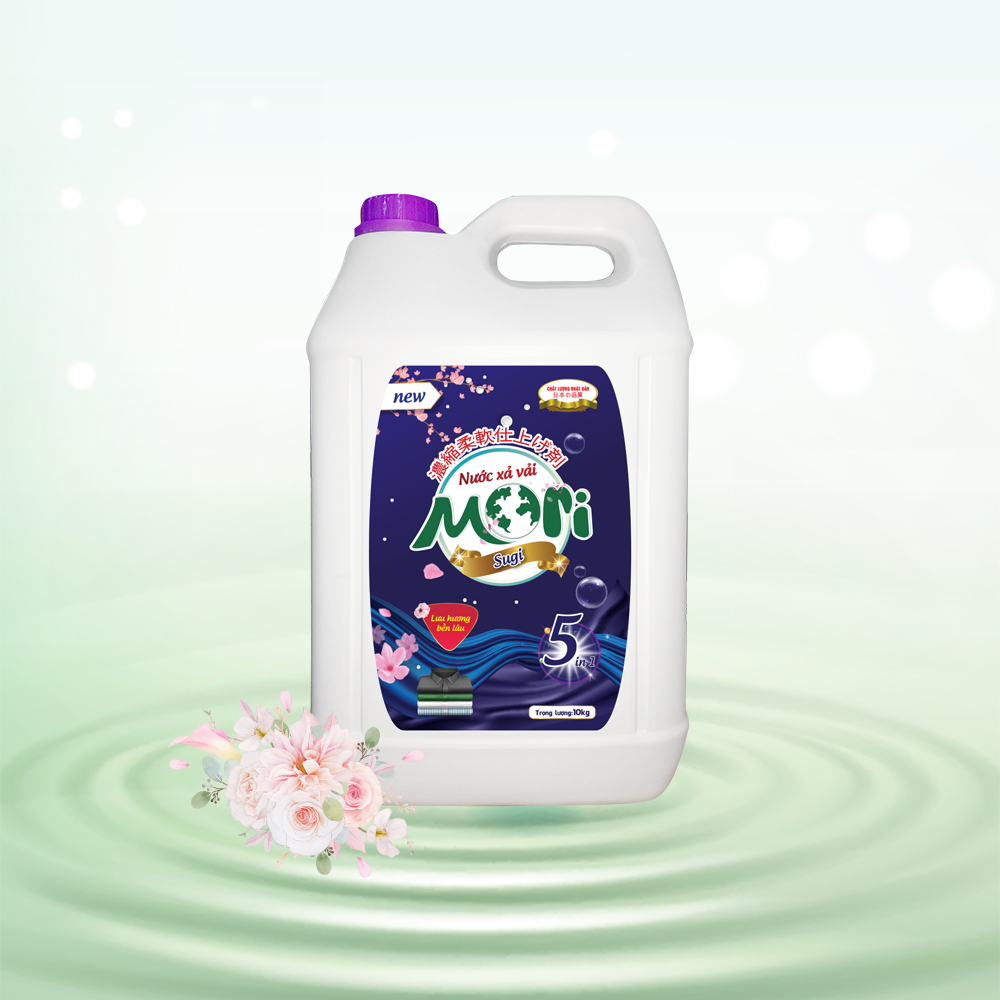 Nước xả vải Mori hương Sugi can 10kg